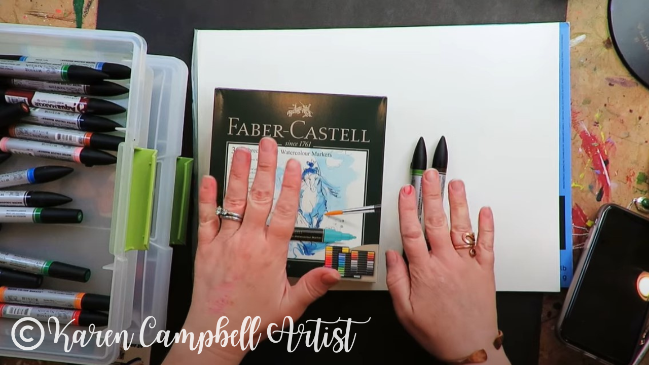 A Review of Albrecht Dürer Watercolor Markers Made by Faber Castell &  Livestream Replay – The Frugal Crafter Blog