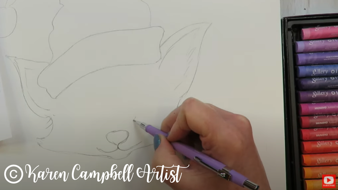 How To Draw A Cute Fox  Oil Pastel Art for Kids 