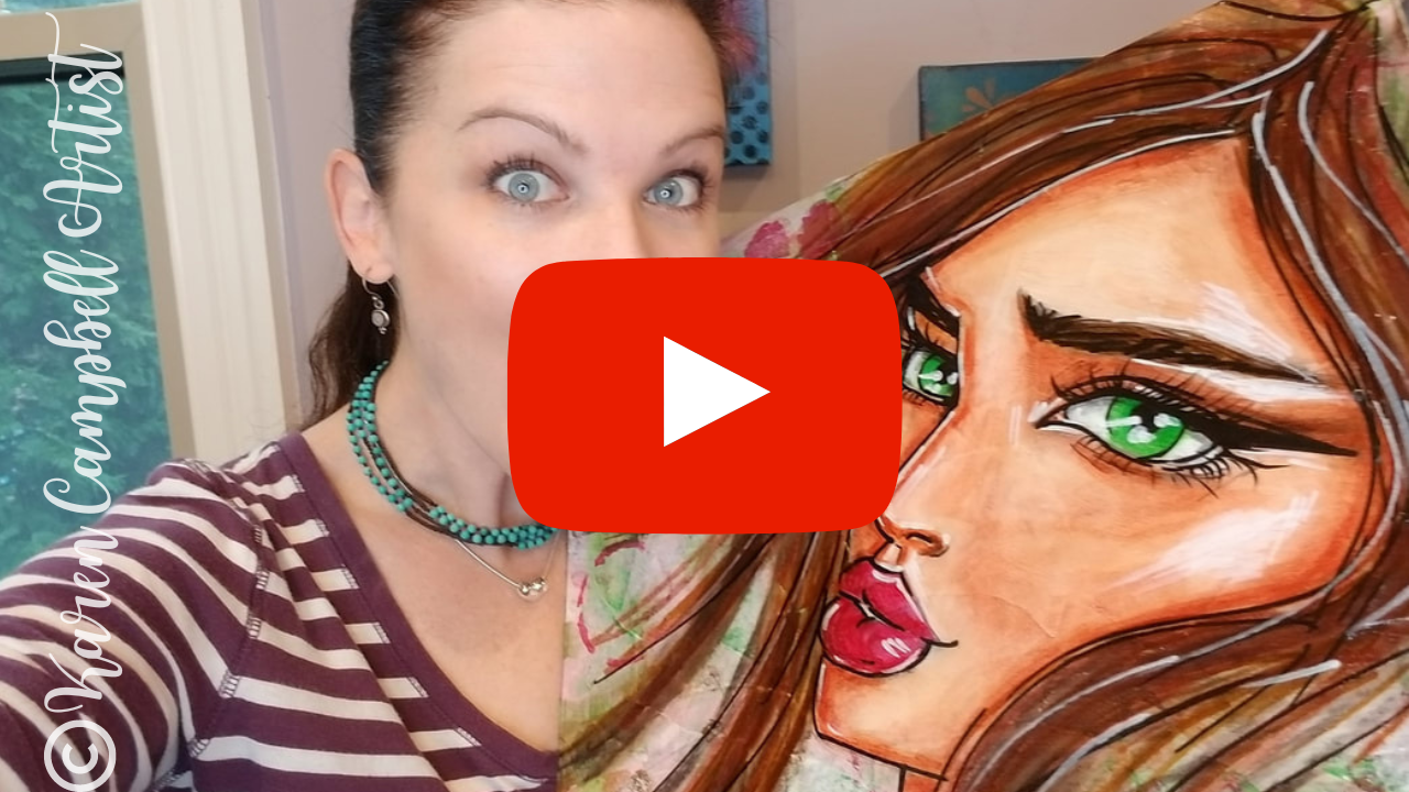 EASY Posca Paint Pens PRO TIP for Mind-Blowing MIXED MEDIA PORTRAITS -  KAREN CAMPBELL, ARTIST