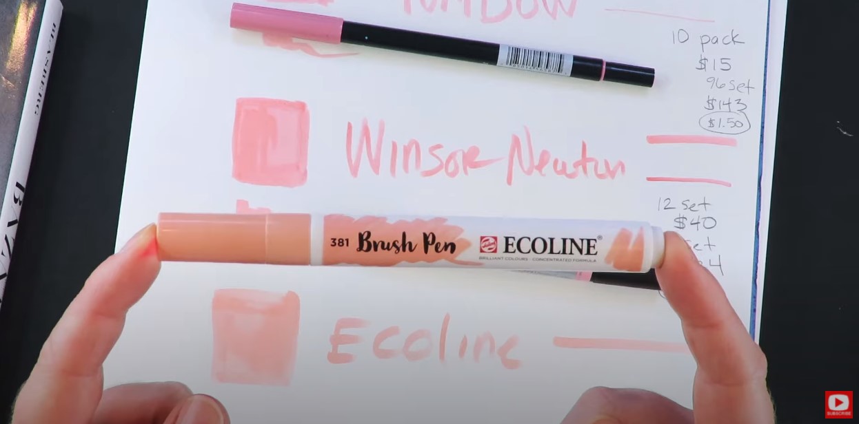 Ecoline Brush Pens Swatch - ✨ PASTEL ✨ Edition 