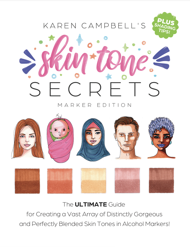 How to Color Skin Tones with the Ohuhu Marker Skin Tone Pack
